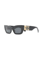 Miu Miu lunettes de soleil à plaque logo