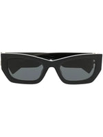 Miu Miu lunettes de soleil à plaque logo