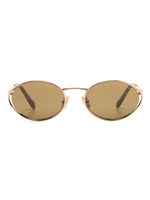 Miu Miu lunettes de soleil Logo à monture ronde