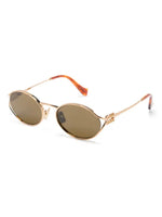 Miu Miu lunettes de soleil Logo à monture ronde