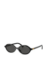 Miu Miu lunettes de soleil ovales à logo