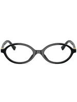 Miu Miu lunettes de vue ovales à logo