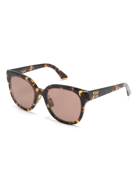 Miu Miu lunettes de soleil carrées à logo