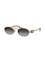 Miu Miu lunettes de soleil à monture ovale