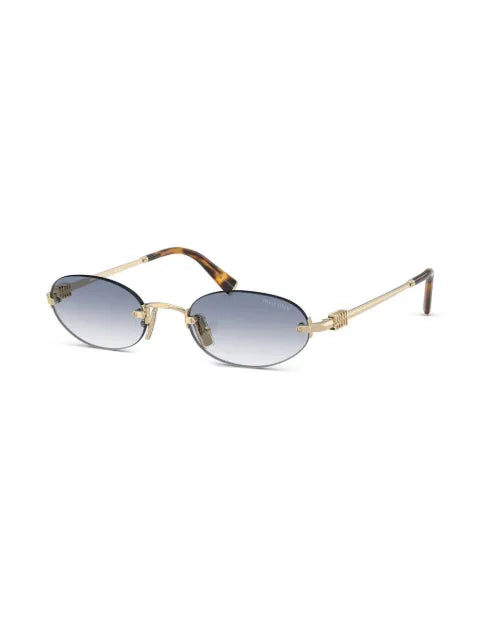 Miu Miu lunettes de soleil à monture ovale