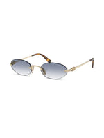 Miu Miu lunettes de soleil à monture ovale