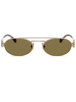 Miu Miu lunettes de soleil à monture ovale