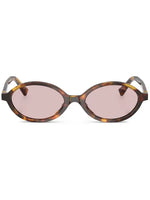 Miu Miu lunettes de soleil à monture ovale