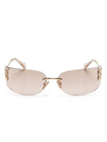 Miu Miu lunettes de soleil à plaque logo