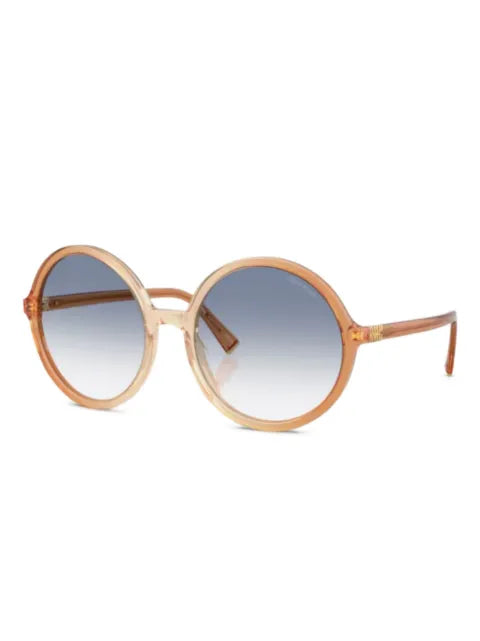 Miu Miu lunettes de soleil à monture ronde