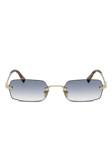Miu Miu lunettes de soleil à monture rectangulaire