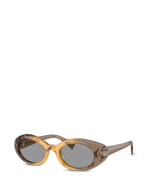 Miu Miu lunettes de soleil à monture ovale