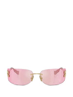 Miu Miu lunettes de soleil à logo