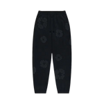 DT THE COTTON WREATH SWEATPANTS BLACK MONOCHROME
