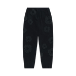 DT THE COTTON WREATH SWEATPANTS BLACK MONOCHROME