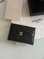 PORTE-CARTES NOIR ET ARGENTÉ