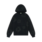 DT THE COTTON WREATH HOODIE BLACK MONOCHROME