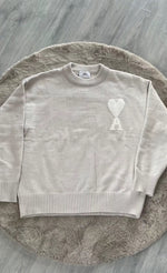 Ami Paris Sweater Beige