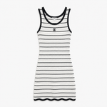 C WHITE STRIPED DRESS