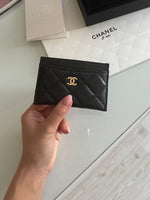 PORTE-CARTES NOIR ET DORÉ