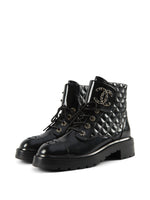 CC INTERLOCKING COMBAT BOOTS BLACK