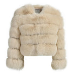 BUBBLE CROPPED BEIGE IVORY