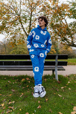 DT THE COTTON WREATH SWEATPANTS ROYAL BLUE