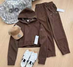 A BROWN TRACKSUIT