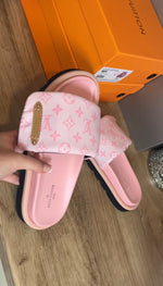 LV pillow slides light pink