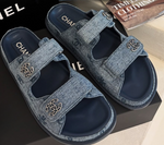 CC denim sandals