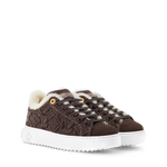 LV BROWN FUR TRAINERS