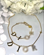 CD Letter necklace luxe