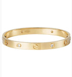 C bracelet with diamond