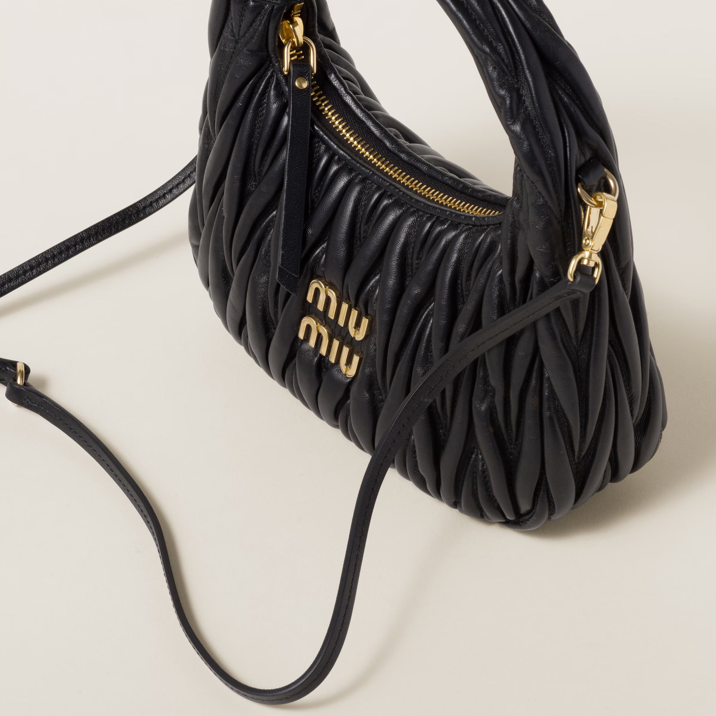 Sac hobo Wander en cuir nappa matelassé