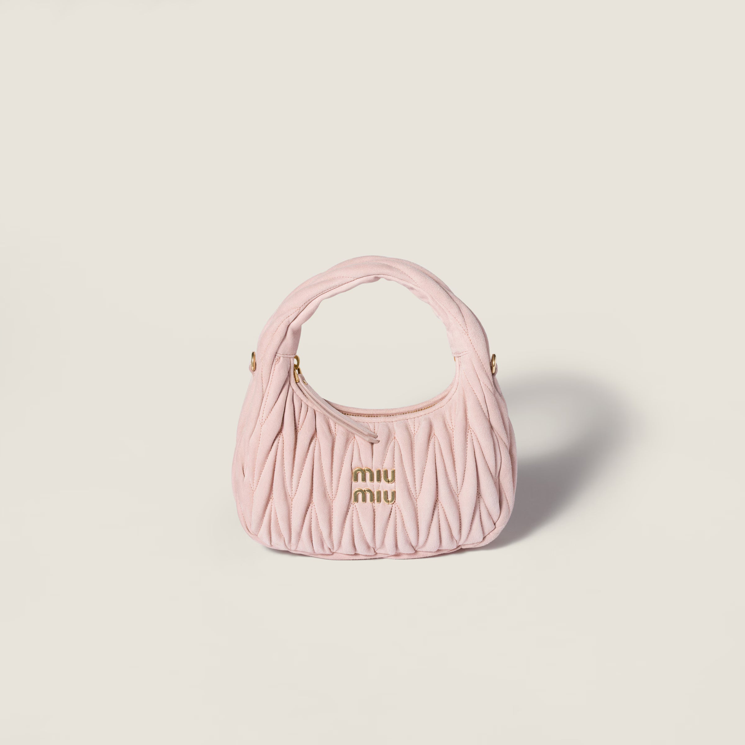 Mini sac Wander en velours matelassé