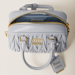 Sac Arcadie en cuir nappa matelassé