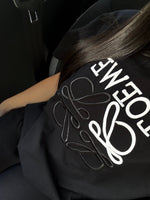 T-SHIRT NOIR AVEC LOGO BLANC